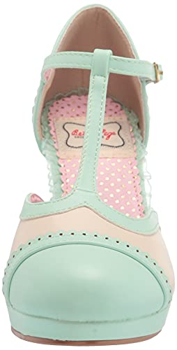 Bettie Page Women's BP303-CATHY Pump, Mint, 9