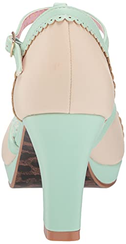Bettie Page Women's BP303-CATHY Pump, Mint, 9