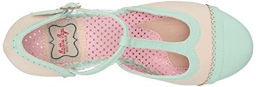 Bettie Page Women's BP303-CATHY Pump, Mint, 9