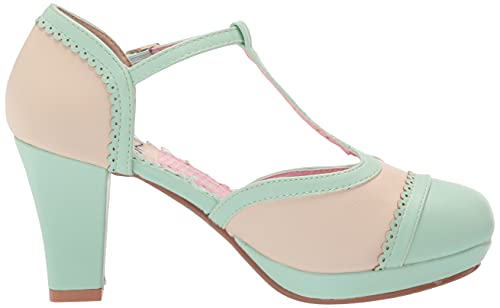 Bettie Page Women's BP303-CATHY Pump, Mint, 9