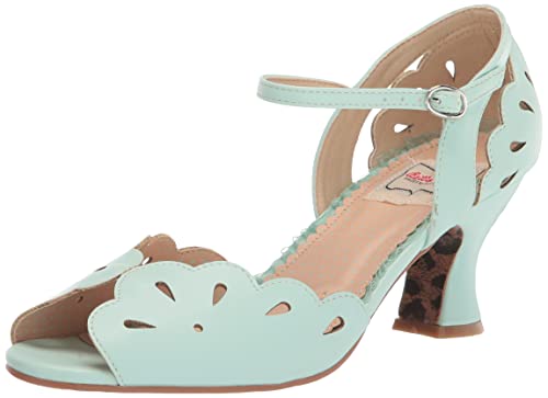Bettie Page Women's BP253-JULIA Pump, Mint, 8