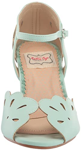 Bettie Page Women's BP253-JULIA Pump, Mint, 8