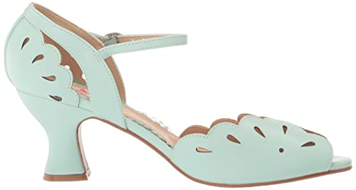 Bettie Page Women's BP253-JULIA Pump, Mint, 8