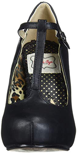 Bettie Page Women's Pinup, Retro, Vintage Pump, Black, 10