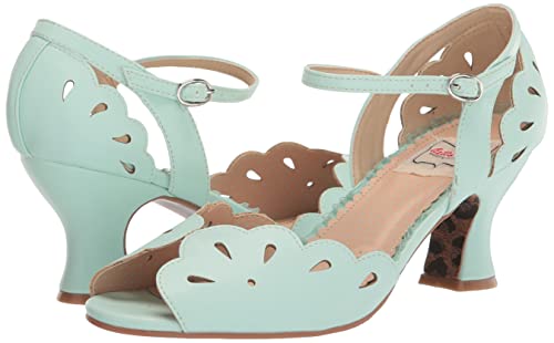 Bettie Page Women's BP253-JULIA Pump, Mint, 8