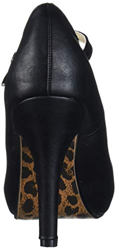 Bettie Page Women's Pinup, Retro, Vintage Pump, Black, 10
