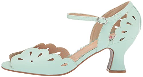 Bettie Page Women's BP253-JULIA Pump, Mint, 8