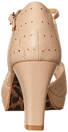 Bettie Page Women's BP303-FRANNIE Pump, Nude, 9