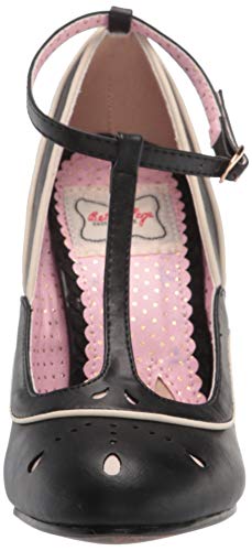 Bettie Page Women's Vintage Style Pump, Black, 9