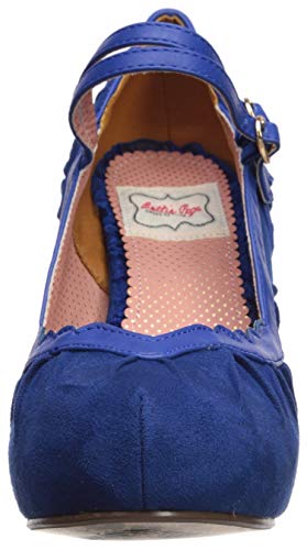Bettie Page Women's BP412-TAMI Pump, Blue, 8 B US