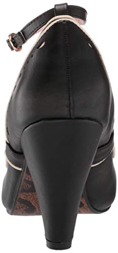 Bettie Page Women's Vintage Style Pump, Black, 9