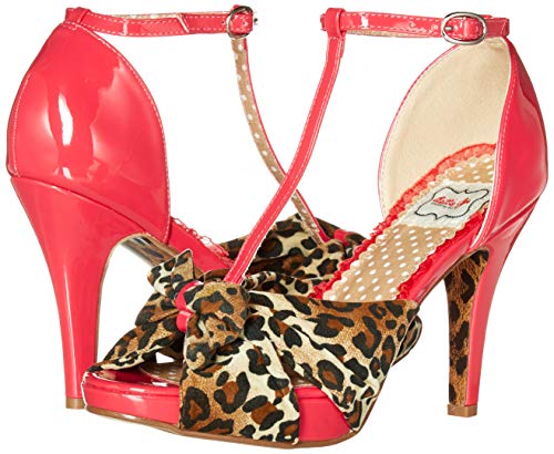 Bettie Page BP412-BESSIE Pump, Fuchsia, 8 M US