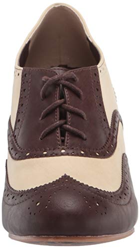 Bettie Page Women's Vintage Style Pump, Brown, 10