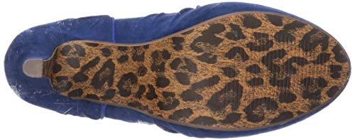 Bettie Page Women's BP412-TAMI Pump, Blue, 8 B US