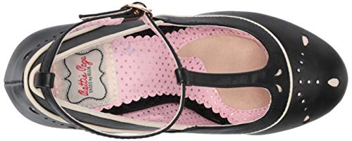 Bettie Page Women's Vintage Style Pump, Black, 9