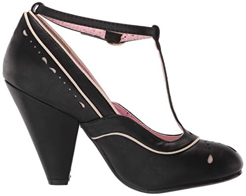 Bettie Page Women's Vintage Style Pump, Black, 9