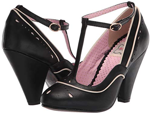 Bettie Page Women's Vintage Style Pump, Black, 9