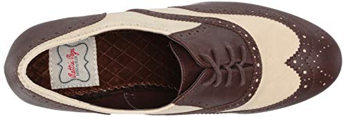 Bettie Page Women's Vintage Style Pump, Brown, 10