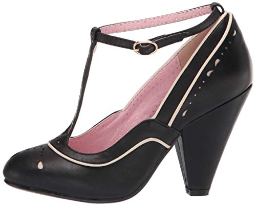 Bettie Page Women's Vintage Style Pump, Black, 9