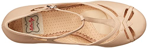 Bettie Page Women's BP403-HARLEY Pump, Nude, 9