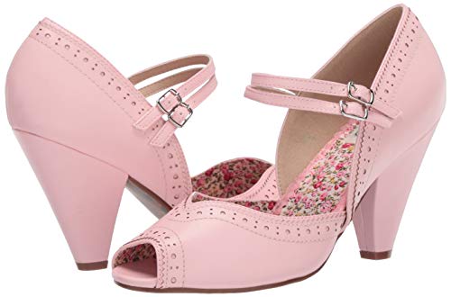 Bettie Page BP403-NELLIE Pump, pnk, 11 M US