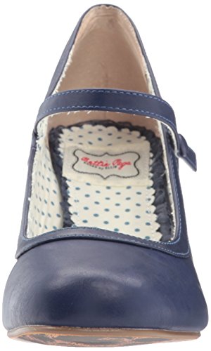 Bettie Page Navy Spectator Pumps, 7M