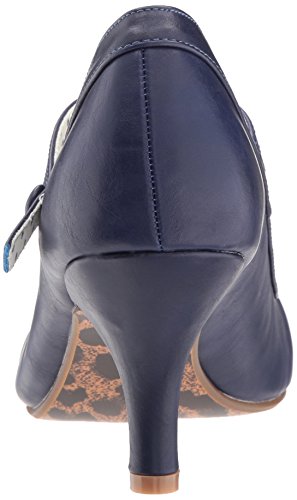 Bettie Page Navy Spectator Pumps, 7M