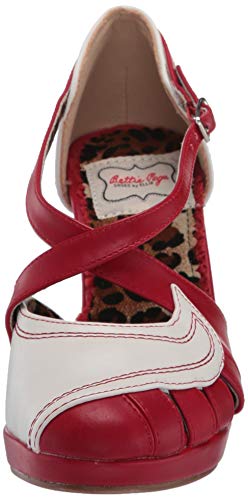 Bettie Page BP401-ANGIE Pump, red, 7 M US