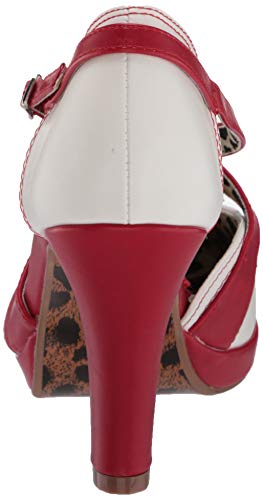 Bettie Page BP401-ANGIE Pump, red, 7 M US