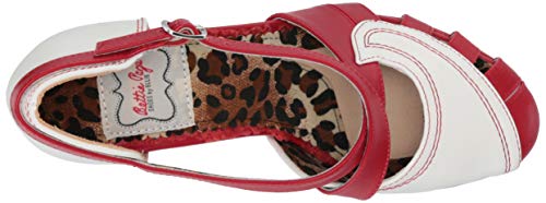 Bettie Page BP401-ANGIE Pump, red, 7 M US