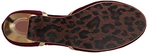 Bettie Page Women's Vintage Style Pump, Burgundy, 9