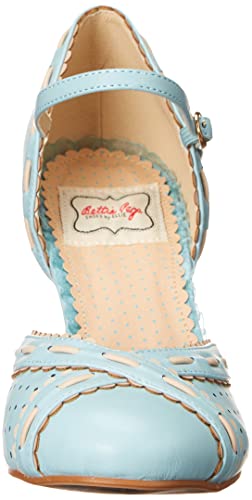 Bettie Page Women's BP403-SIDNEY Pump, Blue, 9