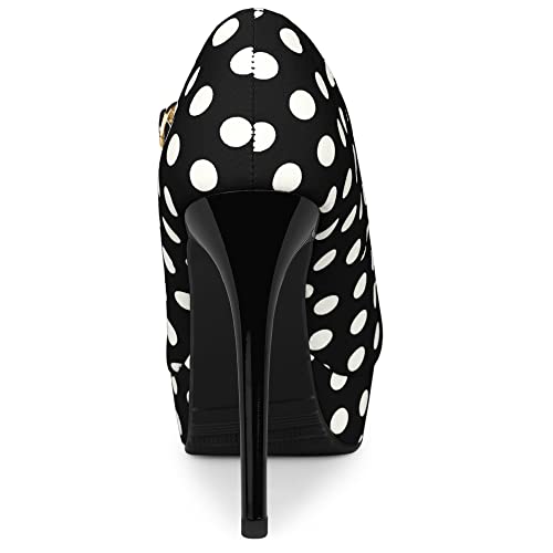 Black Polka Dot Stiletto Mary Janes