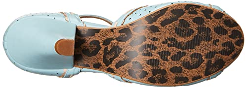 Bettie Page Women's BP403-SIDNEY Pump, Blue, 9
