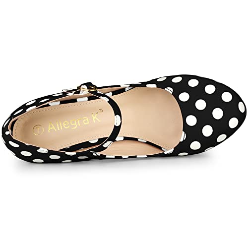 Black Polka Dot Stiletto Mary Janes