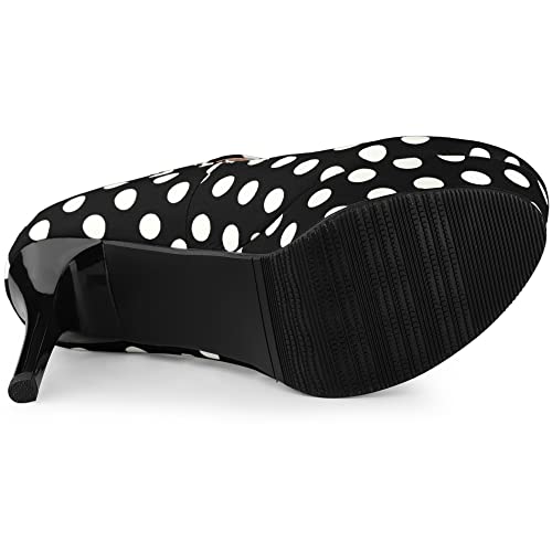 Black Polka Dot Stiletto Mary Janes