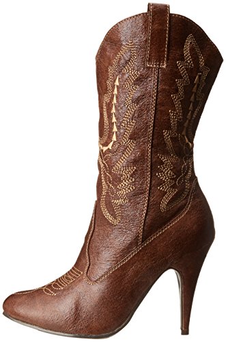 Ellie Shoes womens 418-cowgirl boots, Brown, 9 US