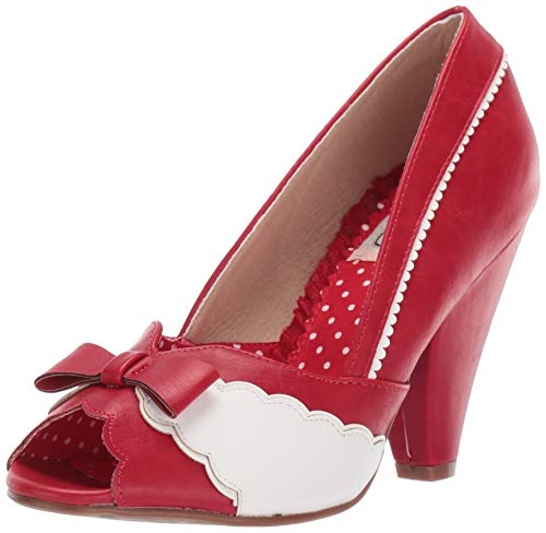 Bettie Page BP403-MARGIE Pump, red, 11 M US