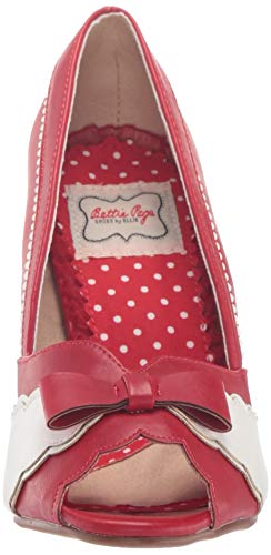 Bettie Page BP403-MARGIE Pump, red, 11 M US