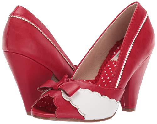 Bettie Page BP403-MARGIE Pump, red, 11 M US