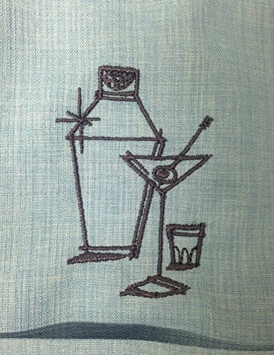 Men's Palm Springs Cocktail Bowling Shirt XL Blue