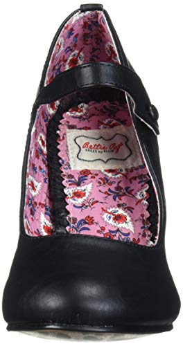 Bettie Page Women's Pinup, Retro, Vintage Pump, Black, 10