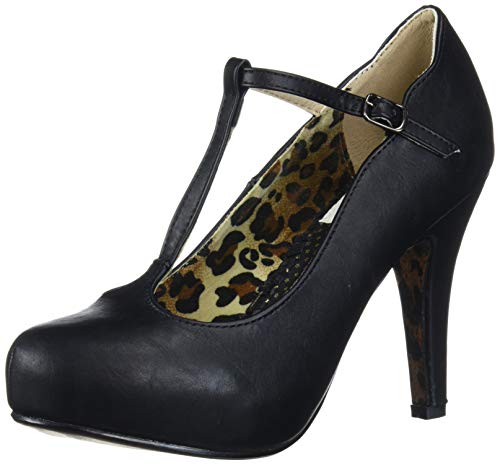 Bettie Page Women's Pinup, Retro, Vintage Pump, Black, 10