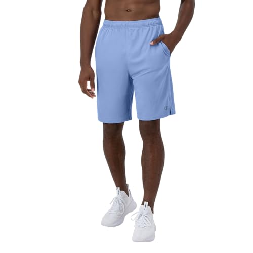 Moisture-wicking Champion Gym Shorts, Plaster Blue with C Logo