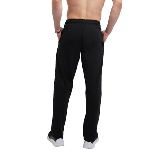 Champion Men's Everyday Open Hem Cotton Yoga Pants