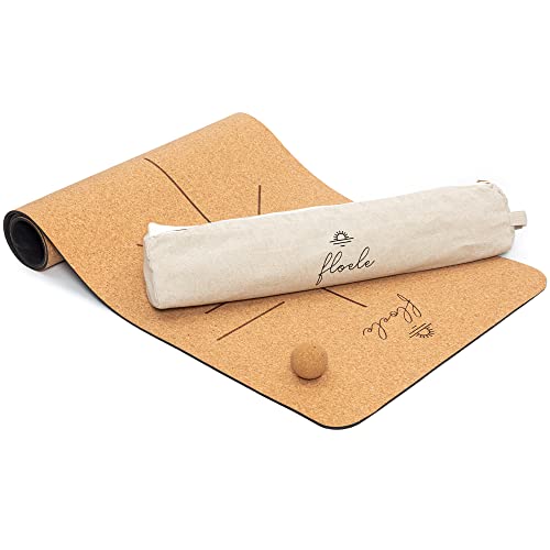 Eco-Friendly Extra Wide Yoga Mat with Cork Ball