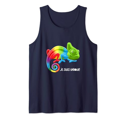 Unique Colorful Camouflage Chameleon Tank Top
