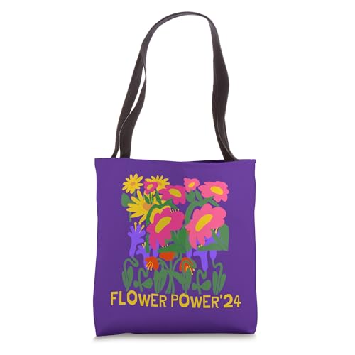 Flower Power Yoga Tote Bag 24