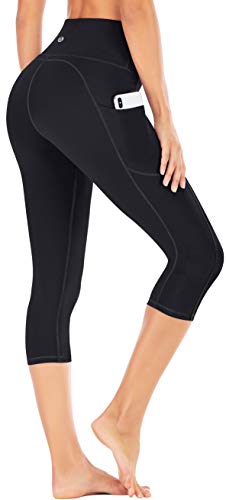 IUGA High Waisted Yoga Pants with Pockets Black