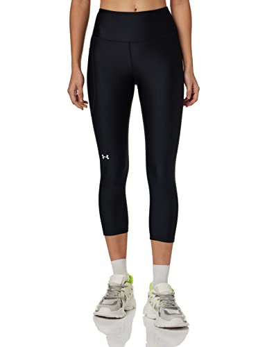 Under Armour Women's High Waisted Pocketed Capri - Black/White